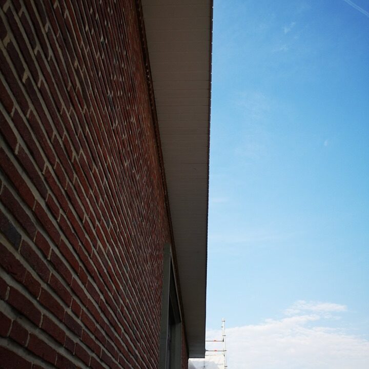 Maison communale de Châtelet - Toiture plate - Membrane d'étanchéité bitumineuse